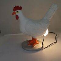 ✗❄ USB Animal Decorative Night Lamp Simulation Resin Taxidermy Chicken Lamps Funny Desktop Ornaments Holiday Gifts Party Decoration