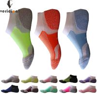 【Sock shop】Veridical 5คู่/ล็อตกีฬากีฬาถุงเท้าผู้หญิงถุงเท้าผ้าฝ้ายที่มีสีสันตาข่ายระบายอากาศแห้งเร็วการบีบอัดถุงเท้าข้อเท้า