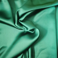 Good Quality Wide 59 Inch Green Imitate Silk Satin Fabric Thicken Shining Dress Fabric Diy Summer Women Dress Clothingcheongsam