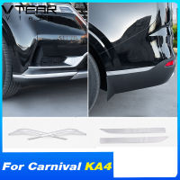 Vtear สำหรับ Kia Carnival KA4 2023 2022 2021 รถด้านหน้าและด้านหลัง Anti-Collision Trim กันชนหน้าฝาครอบตกแต่งรถ Grille Anti-Scratch อะไหล่ภายนอกอุปกรณ์เสริม