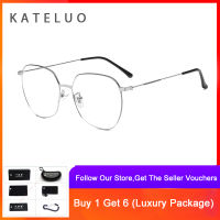 Kateluo Fashion Modified Face Glasses Anti Fatigue Radiation Resistant Reading Glasses 8001