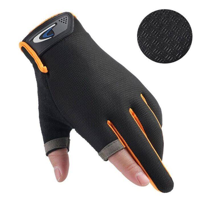 summer-cycling-gloves-men-mesh-breathable-thin-fishing-gloves-anti-slip-half-finger-sports-bicycle-gloves