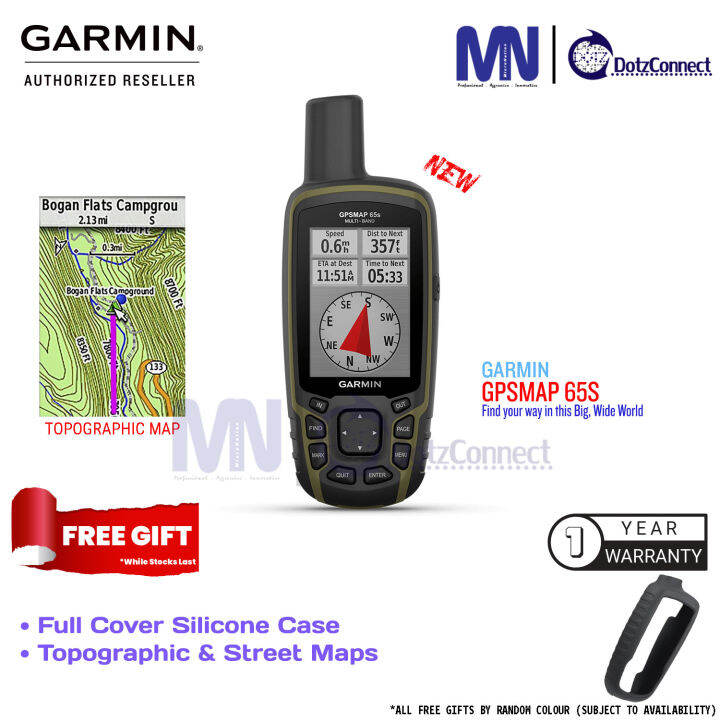 Garmin Gpsmap 65s Rugged Button Operated Handheld With Expanded Satellite Support And