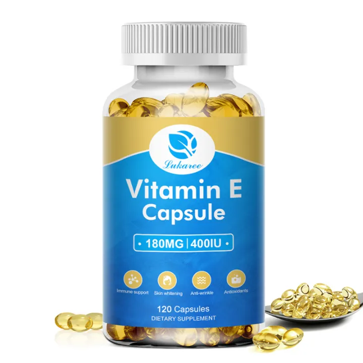 LUKAREE Vitamin E Extract Capsules Antiwrinkle Whitening Cream
