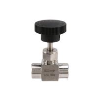 1/4 inch BSP Equal Female Thread 304 Stainless Steel Flow Control Shut Off Needle Valve