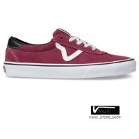 VANS SPORT BEET RED TRUE WHITE SNEAKERS สินค้ามีประกันแท้