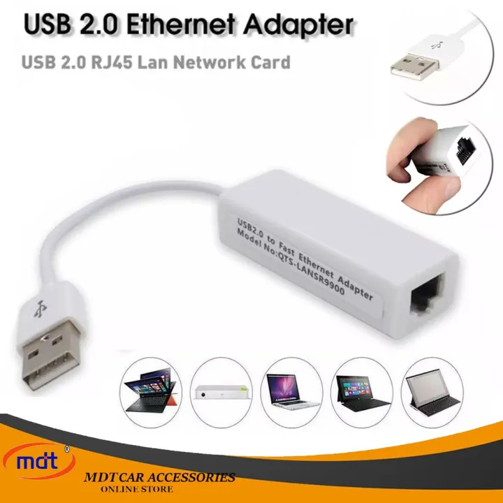 USB 2.0 to 10/100 Fast Lan Wired Network Adapter USB