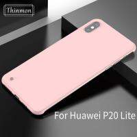 Thinmon สำหรับ Huawei P20Lite Luxury Frameless Matte สีลูกอม PC เคสโทรศัพท์