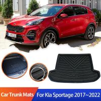 แผ่นรองท้ายรถสำหรับ Kia Sportage KX5 QL 2017 2018 2019 2020 2022 2021กันน้ำเบาะรองนั่งถาดไลเนอร์กระบะ