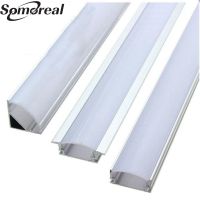 1X 5X 10X V U YW 1.8cm Wide Three Style 50cm Aluminium Channel Holder for LED Strip Light Bar Under Cabinet Lamp Kitchen