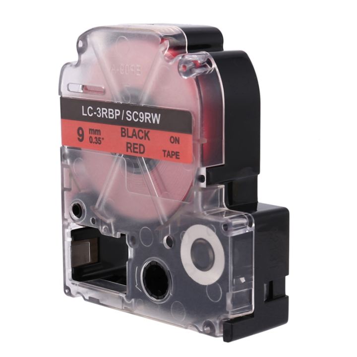 10pcs-9mm-label-maker-tape-label-maker-black-on-white-red-blue-yellow-green-label-tape-for-epson-kingjim-printer