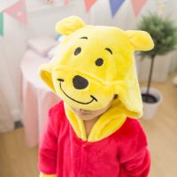 Boy Girl Pajamas Children Uni pijamas Winnie Bear Kid Cartoon Animal Cosplay Pyjama Onesie Sleepwear Hoodie