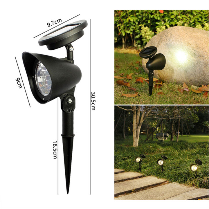 Vimite 4LED Solar Garden Light Outdoor Waterproof Automatic Night Light ...