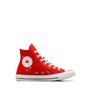 White on sale lether converse