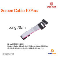 3D Spare Part Screen Cable 10 pin For LCD2004/12864 Long 70cm สายเคเบิล 10pin