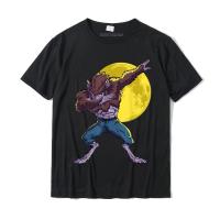 Werewolf Dabbing Halloween Funny Zombie Monsters Dab T Shirt Rife Men Tees Fashionable T Shirts Cotton Unique - lor-made T-shirts XS-6XL