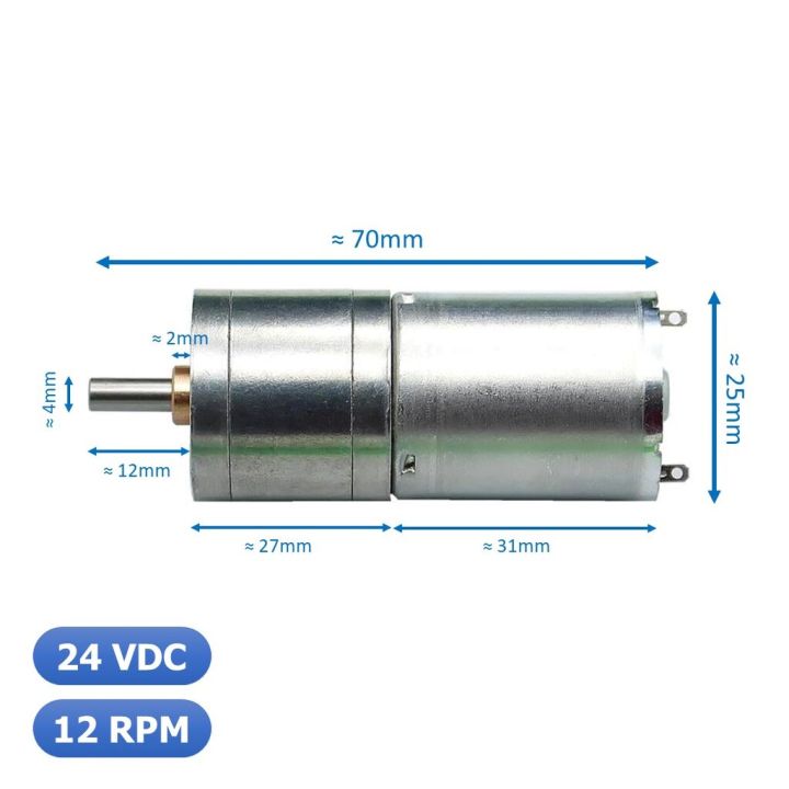 1ชิ้น-jb364-มอเตอร์-มอเตอร์เกียร์-มอเตอร์อเนกประสงค์-25ga-370-24vdc-12rpm-dc-gear-motor-shaft-d-4mm