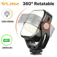 สำหรับ Vijim VL66ปรับ LED ไฟวิดีโอ360หมุน Mount cket สามารถเติมเงินได้ DSLR SLR มือถือแบบพกพาเติมแสง