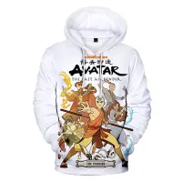 เสื้อสเวตเตอร์อนิเมะ The Last Airbender อวตารแฟชั่นสำหรับผู้หญิงพิมพ์ Hoodies ผู้ชาย3มิติเสื้อสวมศีรษะทรงใหญ่ฤดูใบไม้ร่วง