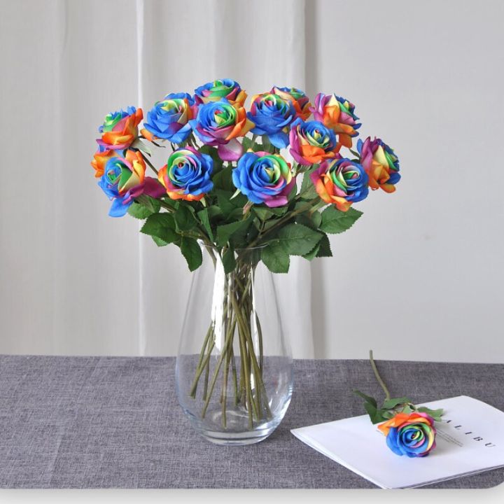 dt-hot-creative-high-simulation-colorful-rose-fake-flower-home-living-room-decoration-decoration-rolled-edge-flower-wedding-photo-propsth