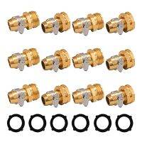 6-Sets Garden Hose Repair Connector with Clamps, for 3/4 Inch or 5/8 Inch Garden Hose Fitting for Watering the Garden