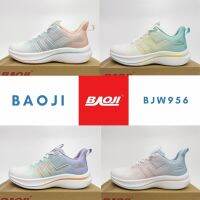 Baoji956 รองเท้าวิ่งผู้หญิงบาโอจิ รองเท้าออกกำลังกาย หน้ากว้าง เสริมส้น3.5cm น้ำหนักเบา ตรงปก ส่งไว ของแท้100%