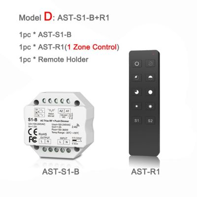 【Worth-Buy】 Triac 220V 110V 230V Ac หรี่แสงได้สวิตช์เปิดปิดรีโมทคอนโทรล Rf 2.4G Sakelar Peredup Wifi อัจฉริยะสำหรับแผ่นเรืองแสงหลอดไฟ Led