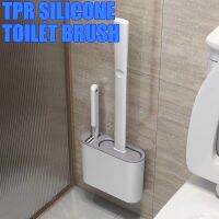 Toilet Set Silicone TPR Bowl with Holder Freestanding/Wall Mounted Cleaner Brushes Wc Floor Accessories