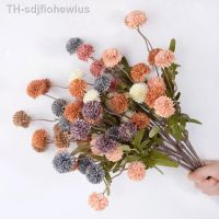 【hot】☾  5Heads Artificial Silk Flowers 52cm Branch Hydrangea Bouquet for Wedding Garden Decorations Fake