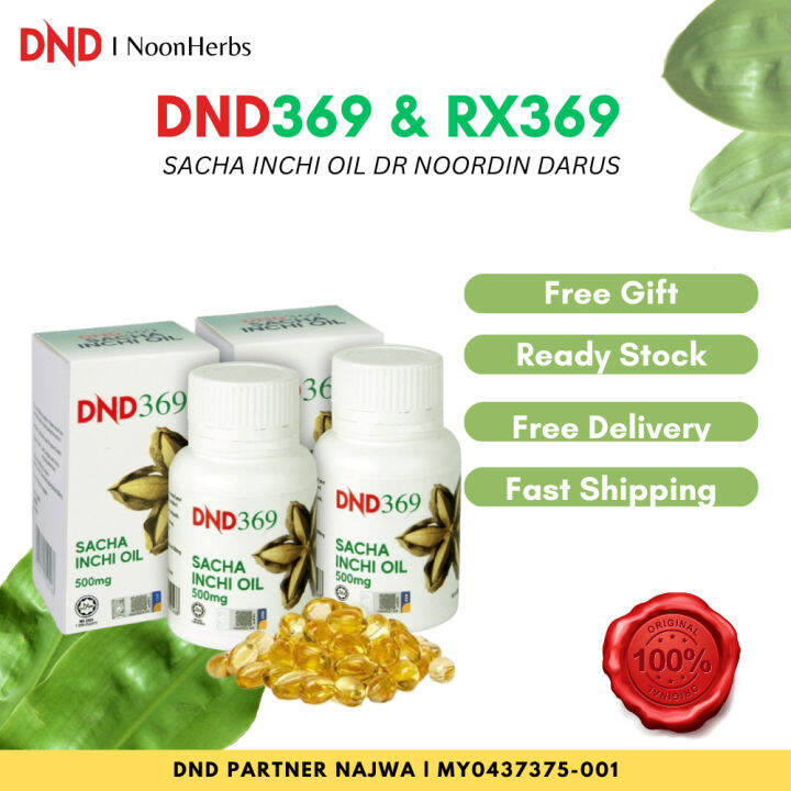 【Malaysia in stock】DR NOORDIN DARUS DND DND369 RX369 Sacha Inchi Oil
