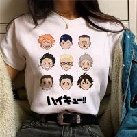 Haikyuu เสื้อยืดวอลเล่ย์บอลผู้หญิงลายการ์ตูนญี่ปุ่น2000S