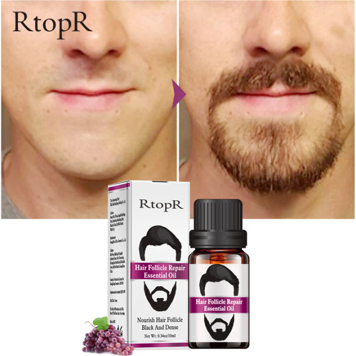 RtopR Hair Follicle Repair Essence Men Styling Moustache Hair Growth Of ...