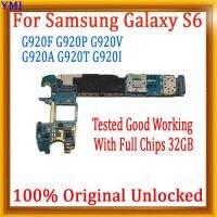 G920F-64GB G920F-64GB Placa Lógica Para Galaxy G920f S6 G920v G920i Placa-Mãe Sem Identificação Conta เมนบอร์ด Frete Grátis 2023สินค้าใหม่