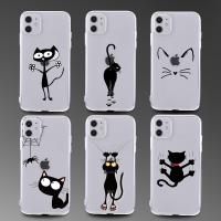 Phone Case Cartoon Black Cat Iphone Black Cat Silicone Phone Case - Cute Black - Aliexpress