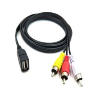 WLLWขายDuttek 5ฟุต/1.5M USB 2.0 3ชายRCA A/Vอะแดปเตอร์กล้องถ่ายวิดีโอ