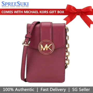  Michael Kors Mercer Large Convertible Tote Crossbody Mulberry  MK Signature : Clothing, Shoes & Jewelry