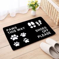 Entrance Doormat Shoes Off Please Flannel Anti-slip Carpet Bedroom Living Room Balcony Floor Mats Bath Kitchen Rug Home Decor