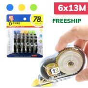 Băng Xoá Vỉ 6x13m Bút Băng Xoá Kéo