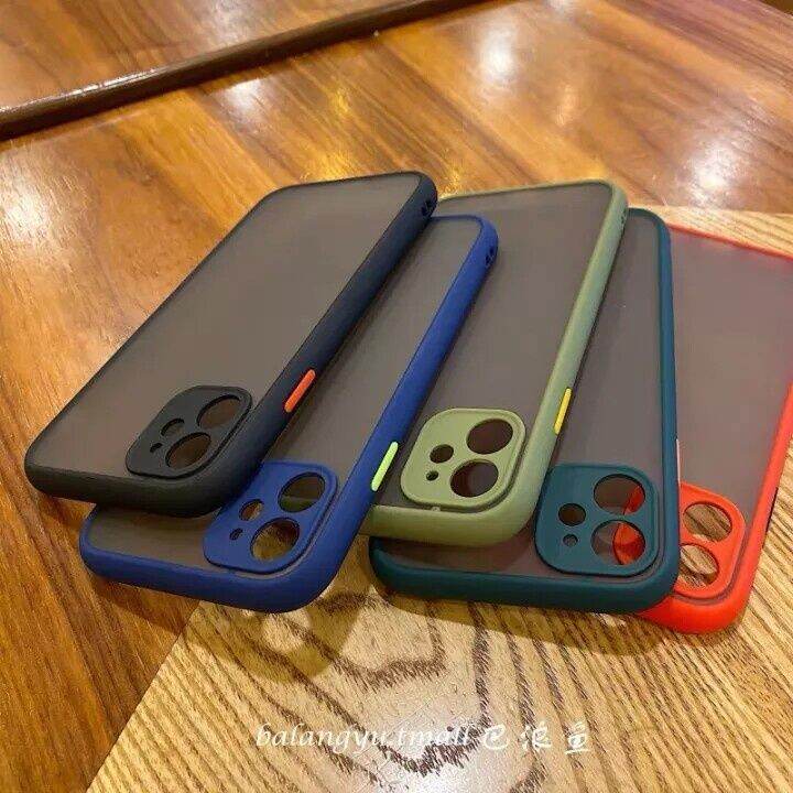 case-for-iphone14-14pro-14plus-14promax-เคสกันกระแทก-ปุ่มสีผิวด้าน-เคสโทรศัพท์-เคสนิ่ม-tpu-ขอบนิ่มหลังแข็ง-ส่งจากไทย