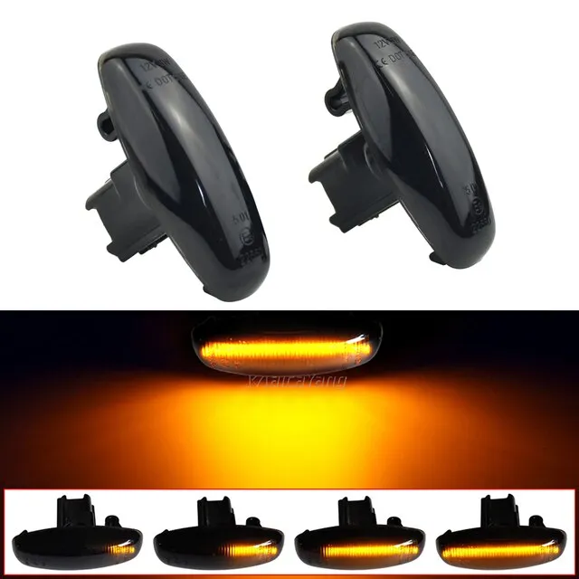 2pcs Led Dynamic Side Marker Turn Signal Indicator Repeater Light Lamp For Toyota Yaris Vios 1727