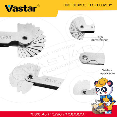Vastar รัศมีมาตรวัด R1-R100ชิ้นเกจวัด Feeler เมตริกเครื่องยนต์หัวโค้งเครื่องมือวัด