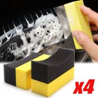 Car Wheel Cleaning Sponge Brush Waxing Polishing Wiper Sponge Brushes Tools Water Suction Cleaning Wash Brush Accessories