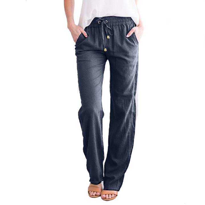 cotton-and-linen-casual-pants-women-solid-color-pleated-pocket-pants-ladies-cotton-slacks-ladies-home-wear-clothes-2023-new