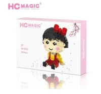 ตัวต่อนาโนการ์ตูนญี่ปุ่นผู้หญิงจอมแก่นผมสั้นโบว์แดง HC MAGIC 9076 จำนวนตัวต่อ 1804 ชิ้น Size Jumbo เพื่อกระตุ้นจิตนาการ พัฒนาทักษะ สร้างสมาธิ