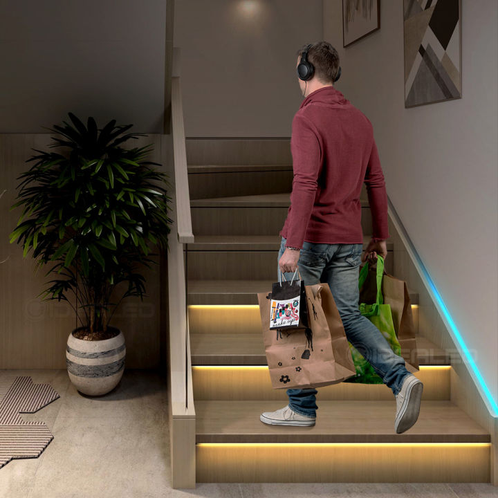 led-motion-sensor-light-strip-stair-dimming-light-wireless-indoor-motion-12v-flexible-led-strip-step-staircase-lamp-running