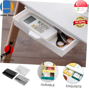 Under The Desk Drawer Type Storage Box Desktop Organizer Office