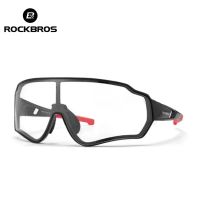 Rockbros Photochromic Cycling Glasses Outdoor Sports Polarized Bicycle Sunglasses Glasses Frame Cycling Eyewear 5 Lens