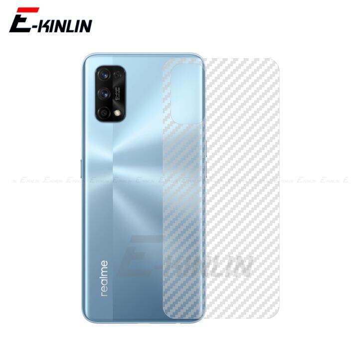 ป้องกันคาร์บอนไฟเบอร์คาร์บอน3d-นิ่มฟิล์มด้านหลังสำหรับ-realme-10-9-9i-8-8s-8i-7-5-7i-6-6s-6i-pro-plus-ด้านหลังไม่มีกระจก5ชิ้น