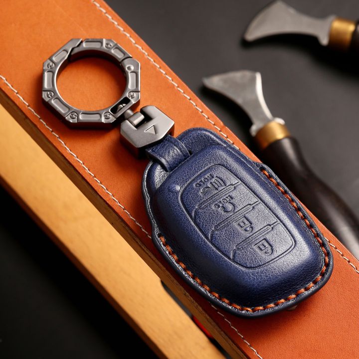 smart-key-cover-leather-case-car-keyring-shell-for-hyundai-tucson-santa-fe-rena-sonata-elantra-creta-ix35-ix45-i10-i30-i40
