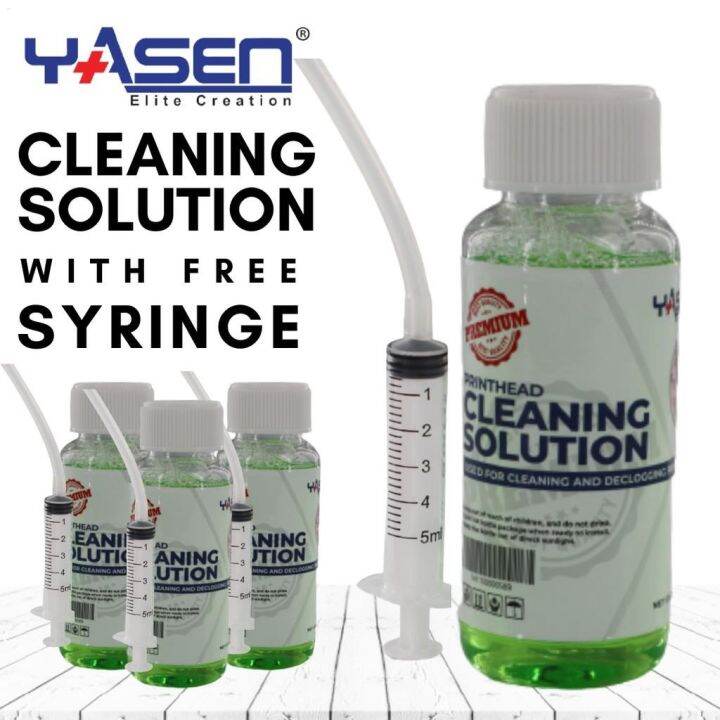 Printer Head Cleaning Solution 100ml with FREE SYRINGE Lazada PH